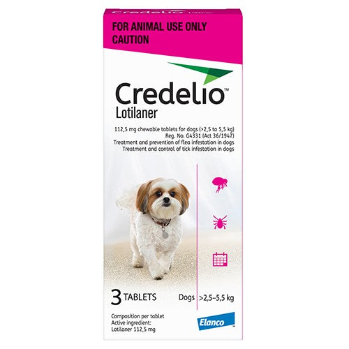 Credelio Chew Tablets Dogs >2.5-5.5Kg  3