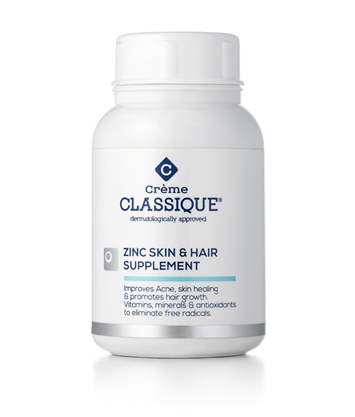 Crème Classique Zinc Skin & Hair Supplement 60 Capsules