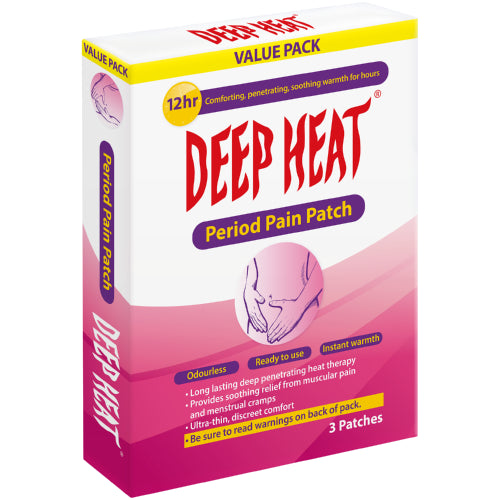 Deep Heat Period Pain Patch 3