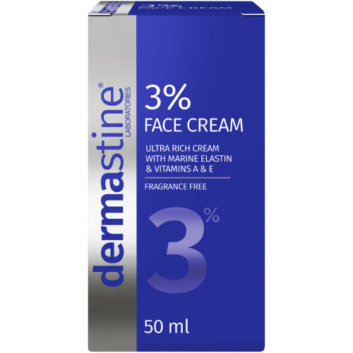 Dermastine 3% Face Cream Fragrance Free 50ml
