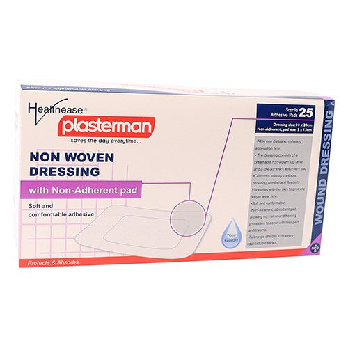 Dressing Non Woven & Pad 10X20cm Healthease 25