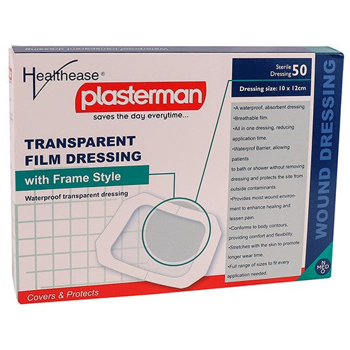 Dressing Transparent Film 10 X 12cm Healthease 50