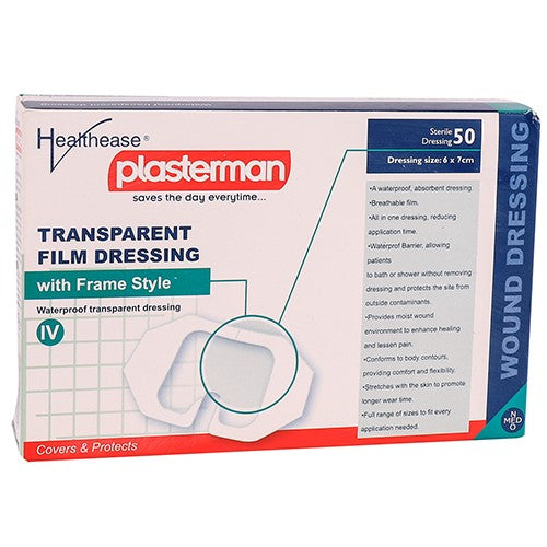 Dressing Transparent Film IV 6 X 7cm Healthease 50