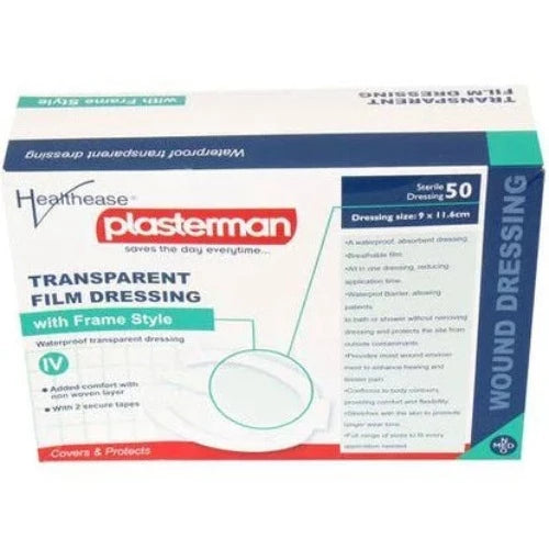 Dressing Transparent Film Iv 9 X 11.6cm Healthease 50