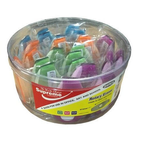 Erasers Bright Cover Rotary 24