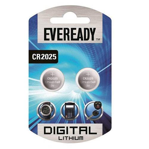 Eveready Lithium Cr2025 Blister pack 2 (3V) 2