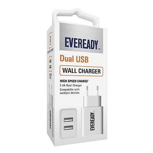 Eveready Usb Adapter Wall Dual 2.4A 1