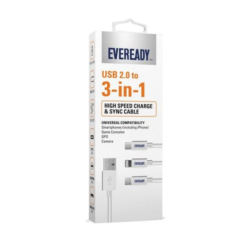Eveready Usb Charger Cable 3 In 1 1
