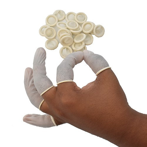 Finger Cots Latex Medium Healthease 100