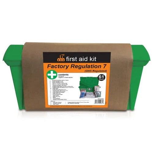 First Aid Regulation 7 Factory Plastic Box + Content 1 – Cura Pharm