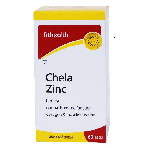 Chela Zinc Tablets Fithealth 60