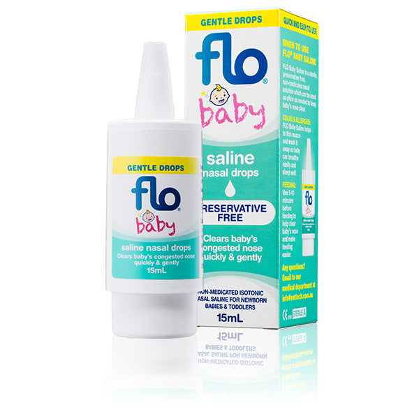 Flo Baby Saline +Nasal Drops 15ml