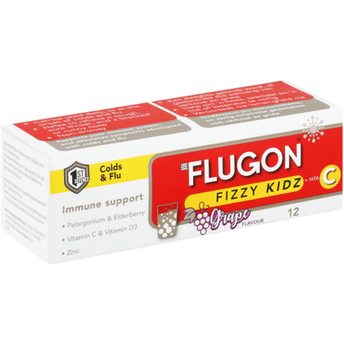 Flugon Fizzy Kidz Tube Tablets 12