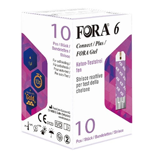 Fora 6 Beta-Ketone Strips 10