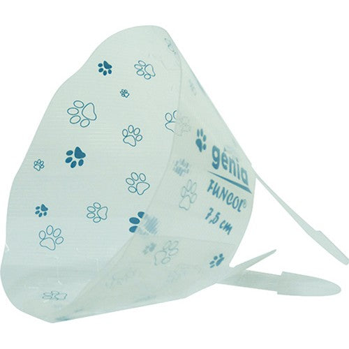 Fun Collar Transparent Turquoise 7.5cm