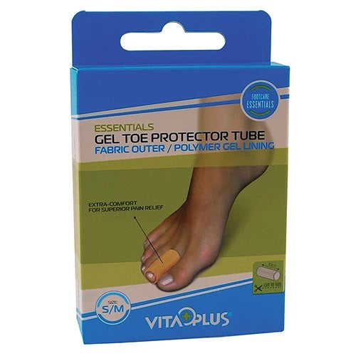Gel Toe Protector Tube Fabric Outer Vitaplus S/M