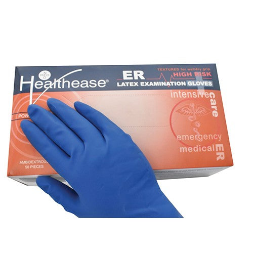 Glove Exam High Risk Powder Free ER Medium Healthease 50