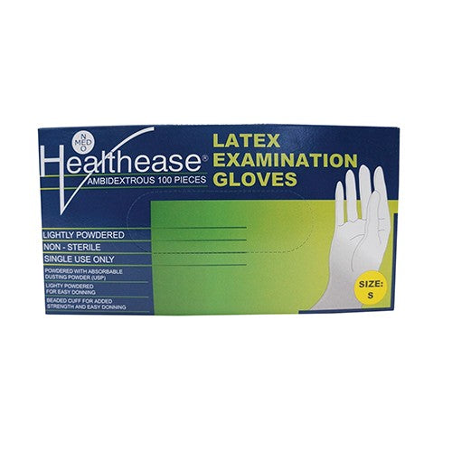 Glove Latex Lightly Powder Healthease S 100