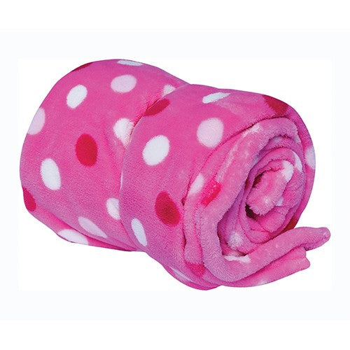 Grants Coral Fleecy Blanket Large Assorted