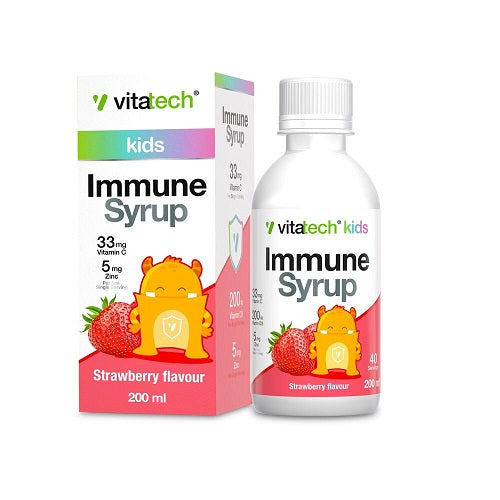 Vitatech Kids Immune Syrup Strawberry 200ml
