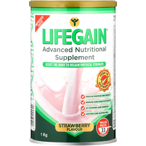Lifegain Strawberry 1000g Powder