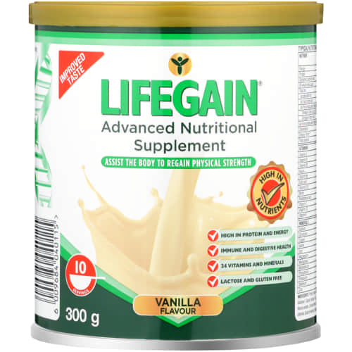 Lifegain Vanilla 300g Powder
