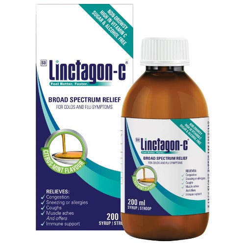 Linctagon C Adult Cold & Flu Syrup 200ml