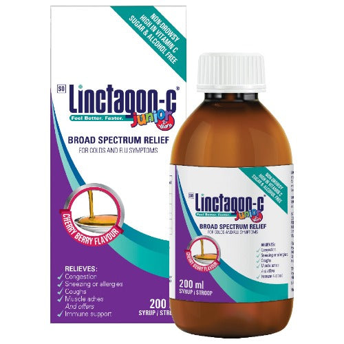 Linctagon C Junior Cold & Flu Syrup 200ml