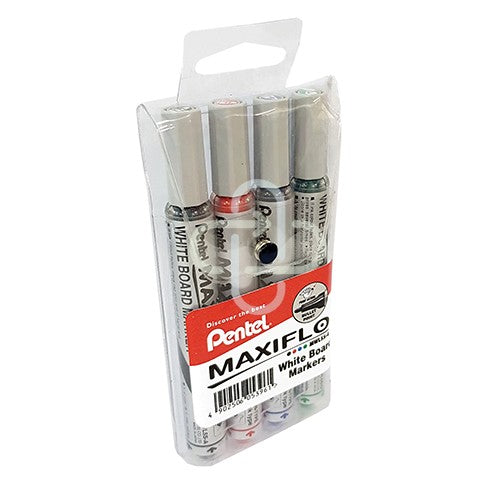 Marker Whiteboard Maxiflo Fine Assorted 4