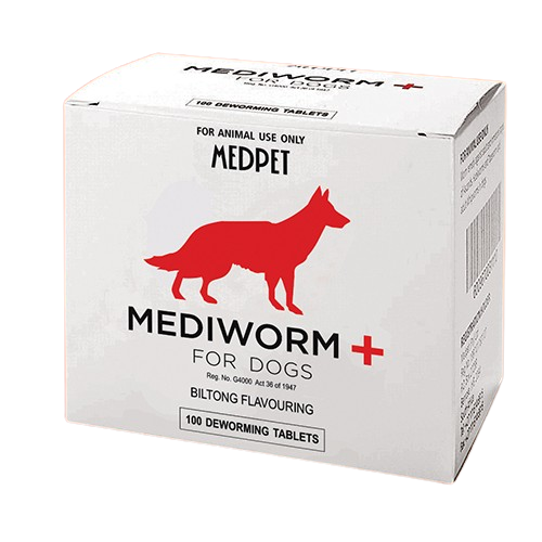 Mediworm Plus Dog 100 Tablets 1+1 Band