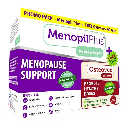 Menopil Plus 30 Capsules + FREE Osteovex 30 Capsules