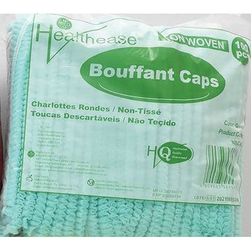 Mop Cap Bouffant Green Healthease 100