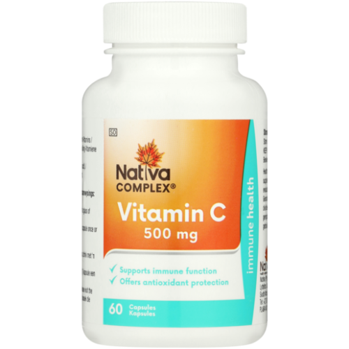 Nativa Complex Vitamin C 500mg  Capsules 60