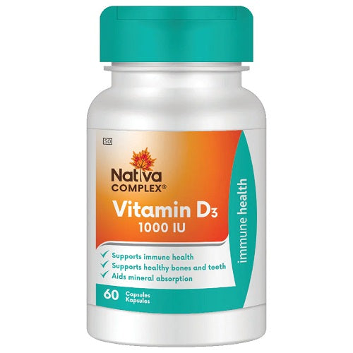 Nativa Complex Vitamin D3 1000Iu  Capsules 60