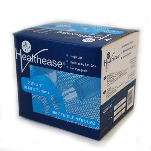 Needle 23G x 25mm Healthease Blue 100 – Cura Pharm