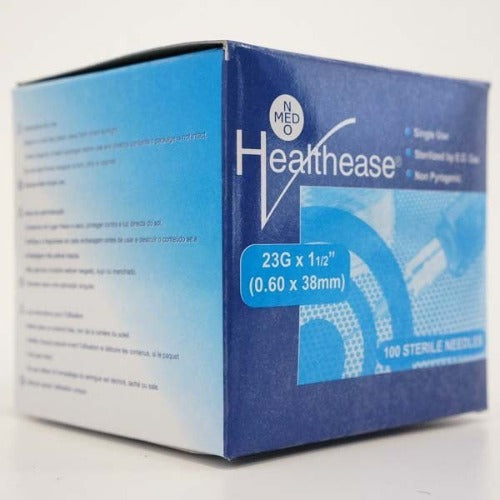 Needle 23G x 38mm Healthease Blue 100 – Cura Pharm
