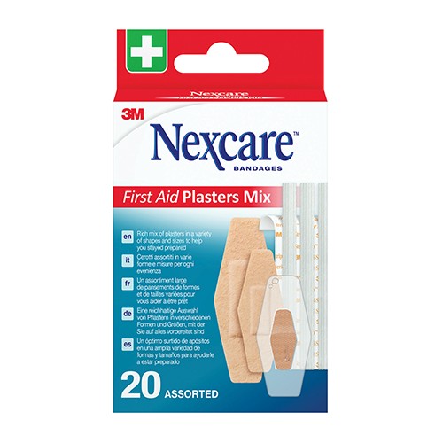 Nexcare First Aid Plaster Mix 20 Assorted