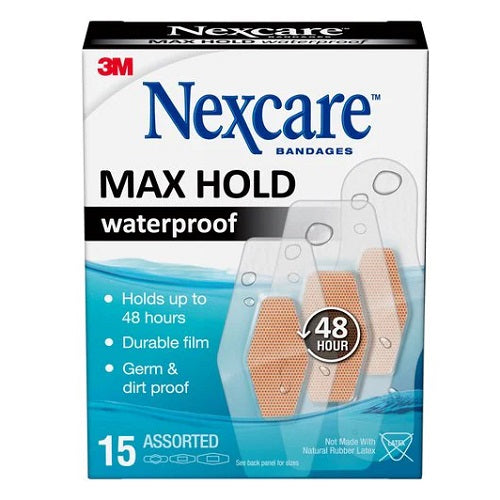 Nexcare Maxhold Waterproof Assorted 15