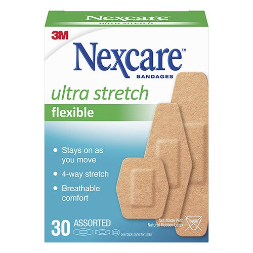 Nexcare Ultra Stretch Assorted 30
