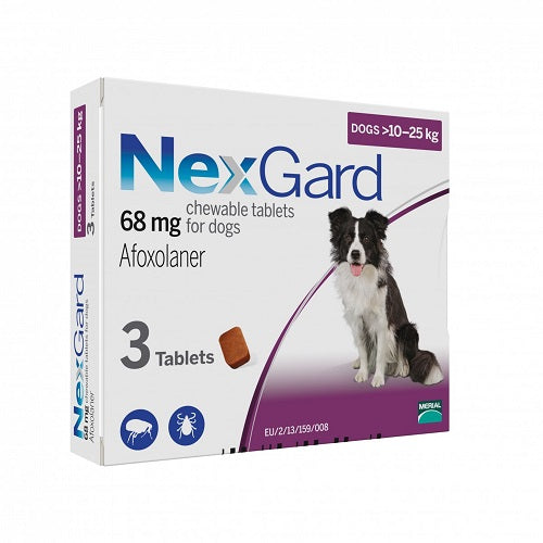 Nexgard 10.1-25Kg 3g Tablet 3