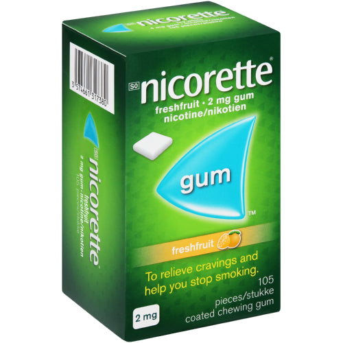 Nicorette gum Fresh Fruit 2mg 105