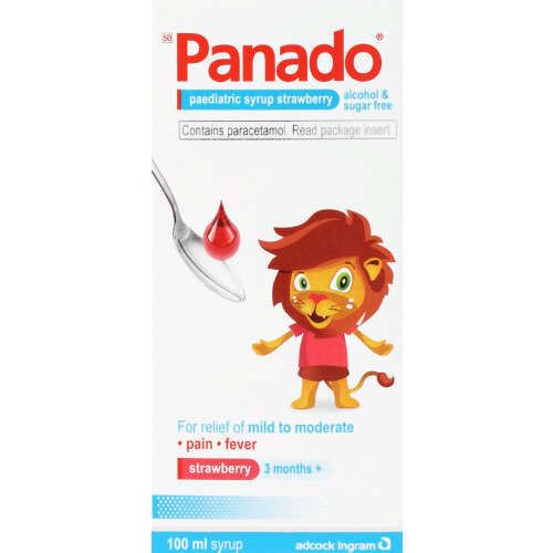 Panado Paediatric Syrup 100ml Strawberry – Cura Pharm