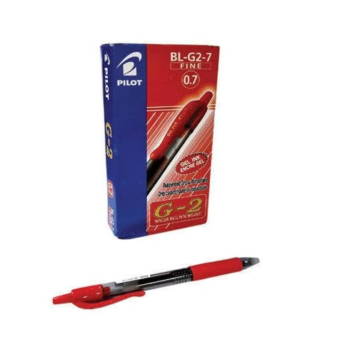 Pen Gel Rollerball Red Pilot Blg27 12