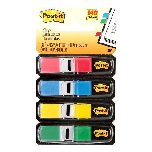 Post-It 140 Flags Assorted 3M