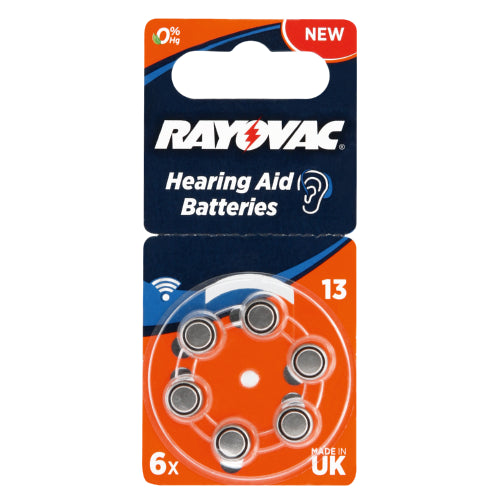 Rayovac Size 13 Hearing Aid Batteries 6 Pack