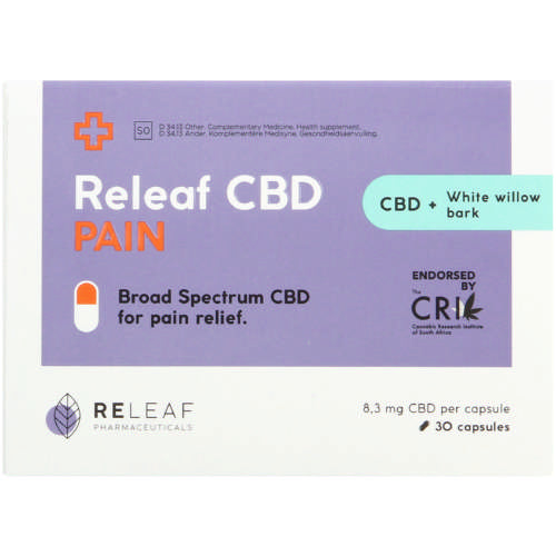 Releaf CBD Pain Capsules 250mg 30