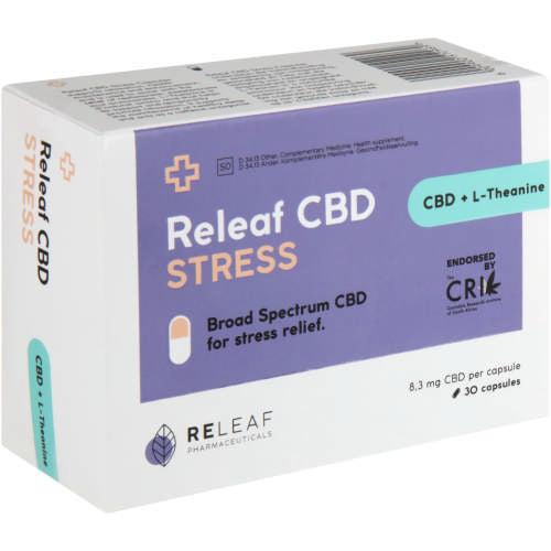 Releaf CBD Stress Capsules 250mg 30