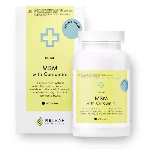 Releaf MSM With Curcumin 60 Tablets