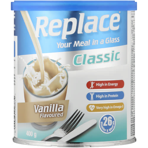 Replace Classic Vanilla 400g Powder