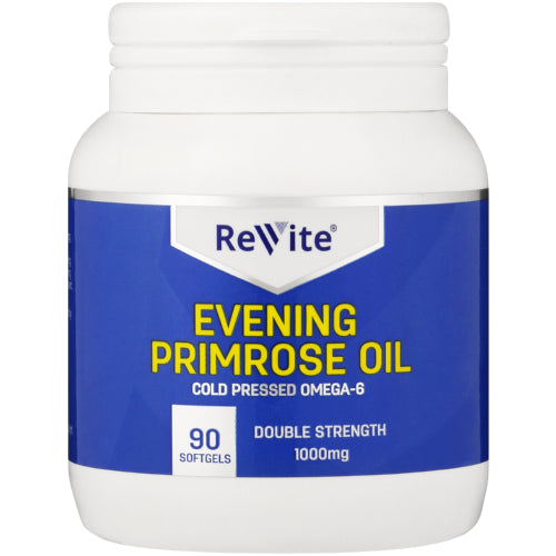 Revinight Revite Evening Primrose Oil 1000mg 90 Softgel Capsules – Cura Pharm
